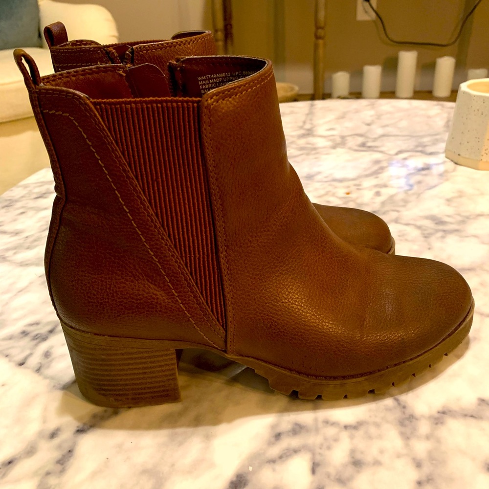 Brown booties very comfortable and stylish
